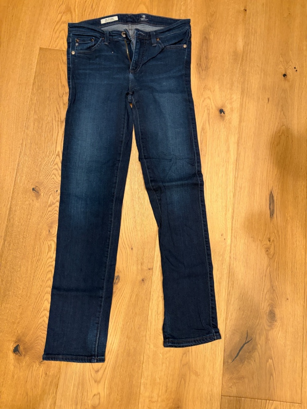 Dark Blue Women's Slim Straight Jeans